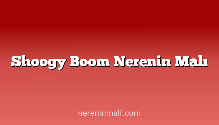 Shoogy Boom Nerenin Malı