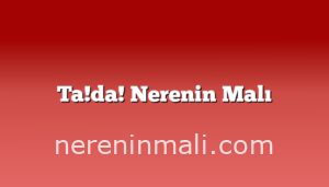 Ta!da! Nerenin Malı