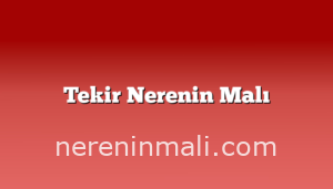 Tekir Nerenin Malı