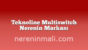 Teknoline Multiswitch Nerenin Markası