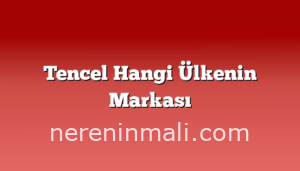 Tencel Hangi Ülkenin Markası