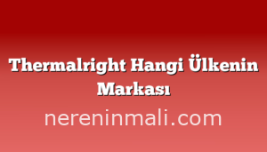 Thermalright Hangi Ülkenin Markası