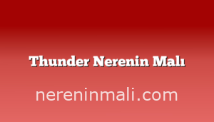 Thunder Nerenin Malı