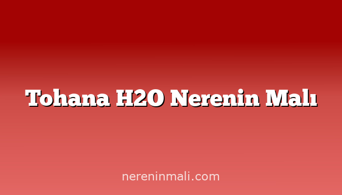 Tohana H2O Nerenin Malı