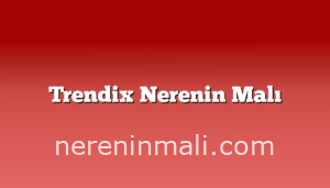 Trendix Nerenin Malı