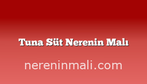 Tuna Süt Nerenin Malı