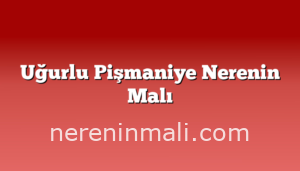 Uğurlu Pişmaniye Nerenin Malı