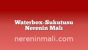 Waterbox-Sukutusu Nerenin Malı