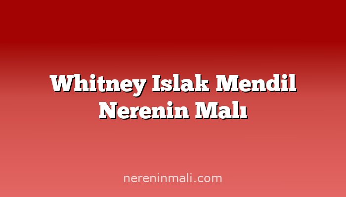 Whitney Islak Mendil Nerenin Malı