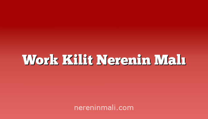 Work Kilit Nerenin Malı