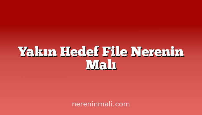 Yakın Hedef File Nerenin Malı