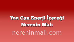 You Can Enerji İçeceği Nerenin Malı