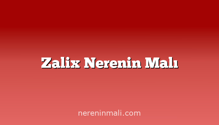 Zalix Nerenin Malı