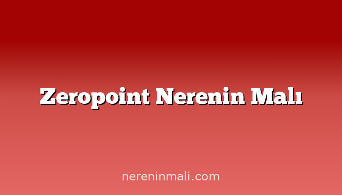 Zeropoint Nerenin Malı