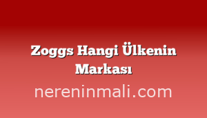 Zoggs Hangi Ülkenin Markası