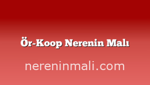 Ör-Koop Nerenin Malı