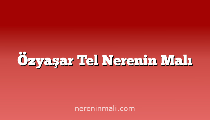 Özyaşar Tel Nerenin Malı