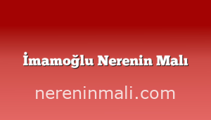 İmamoğlu Nerenin Malı