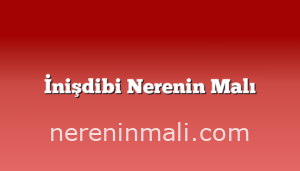 İnişdibi Nerenin Malı