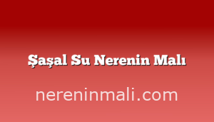 Şaşal Su Nerenin Malı