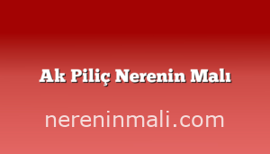 Ak Piliç Nerenin Malı