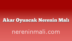 Akar Oyuncak Nerenin Malı