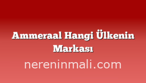 Ammeraal Hangi Ülkenin Markası