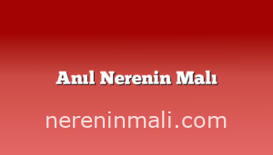 Anıl Nerenin Malı