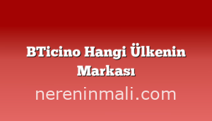 BTicino Hangi Ülkenin Markası