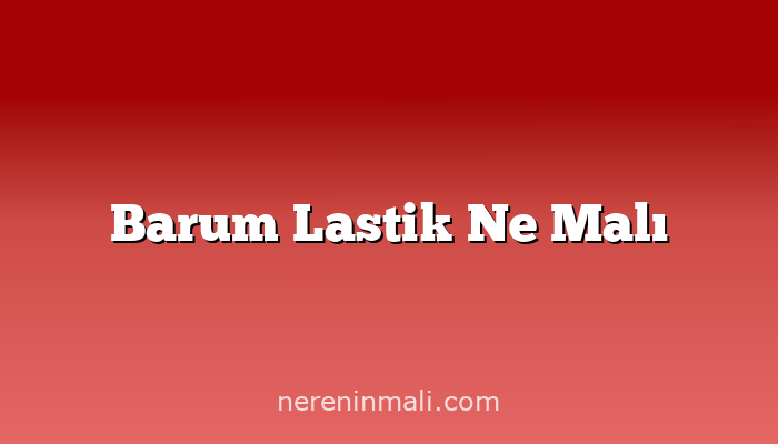 Barum Lastik Ne Malı