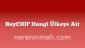 BayCHIP Hangi Ülkeye Ait