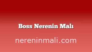 Boss Nerenin Malı