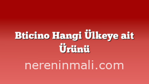 Bticino Hangi Ülkeye ait Ürünü