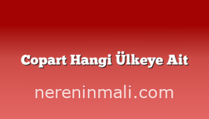 Copart Hangi Ülkeye Ait