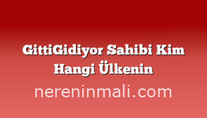 GittiGidiyor Sahibi Kim Hangi Ülkenin