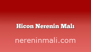 Hicon Nerenin Malı