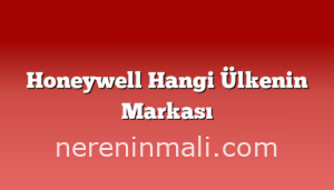 Honeywell Hangi Ülkenin Markası