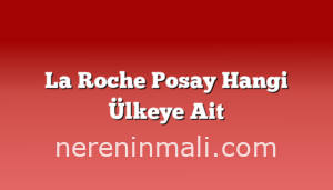 La Roche Posay Hangi Ülkeye Ait