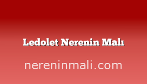 Ledolet Nerenin Malı