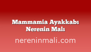 Mammamia Ayakkabı Nerenin Malı