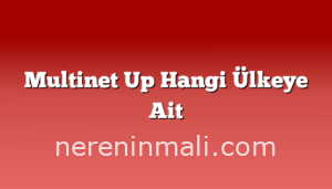 Multinet Up Hangi Ülkeye Ait