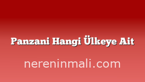 Panzani Hangi Ülkeye Ait