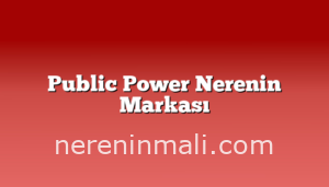 Public Power Nerenin Markası