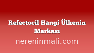 Refectocil Hangi Ülkenin Markası