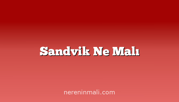 Sandvik Ne Malı