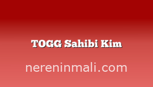 TOGG Sahibi Kim