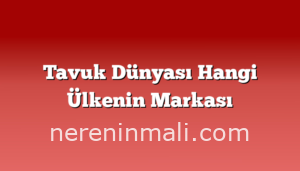 Tavuk Dünyası Hangi Ülkenin Markası