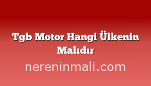 Tgb Motor Hangi Ülkenin Malıdır