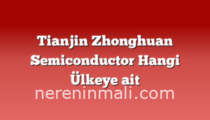 Tianjin Zhonghuan Semiconductor Hangi Ülkeye ait