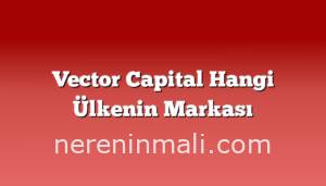 Vector Capital Hangi Ülkenin Markası